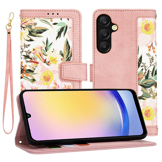 Capa para Samsung Galaxy A25 A256, Techsuit, FlipCraft, Rosa
