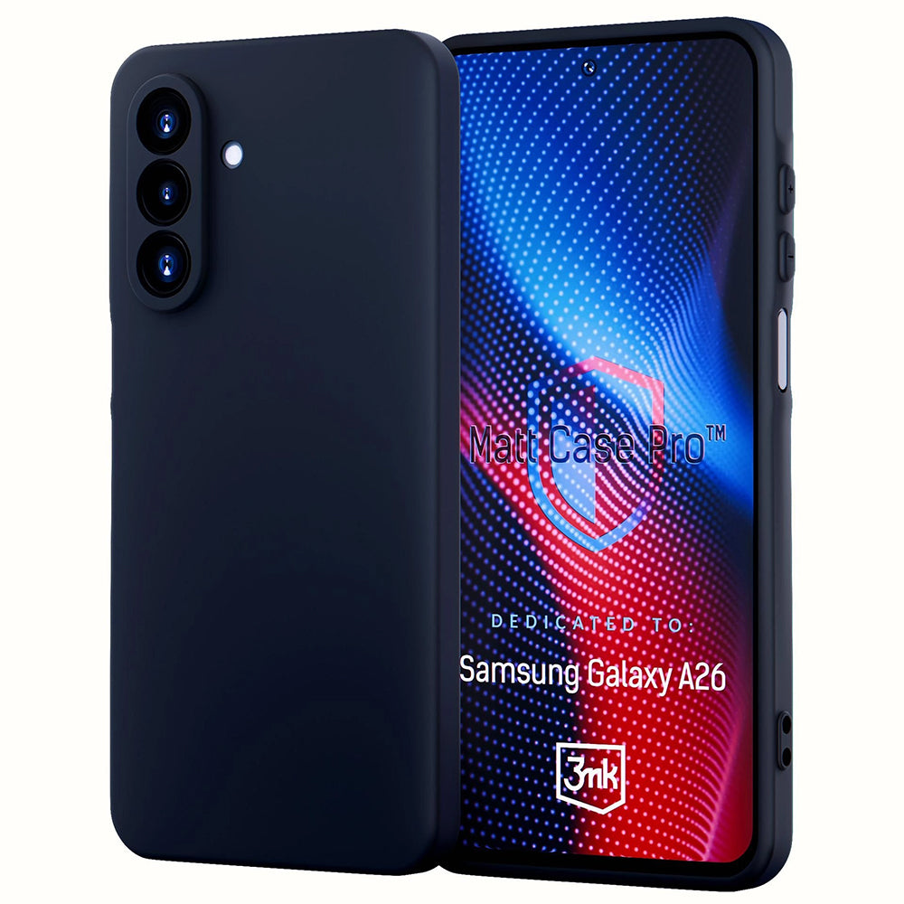 Capa para Samsung Galaxy A26 A266, 3MK, Pro, Preto Mate