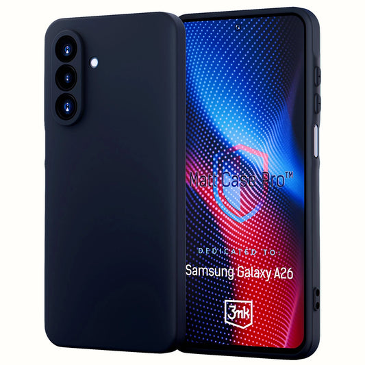 Capa para Samsung Galaxy A26 A266, 3MK, Pro, Preto Mate
