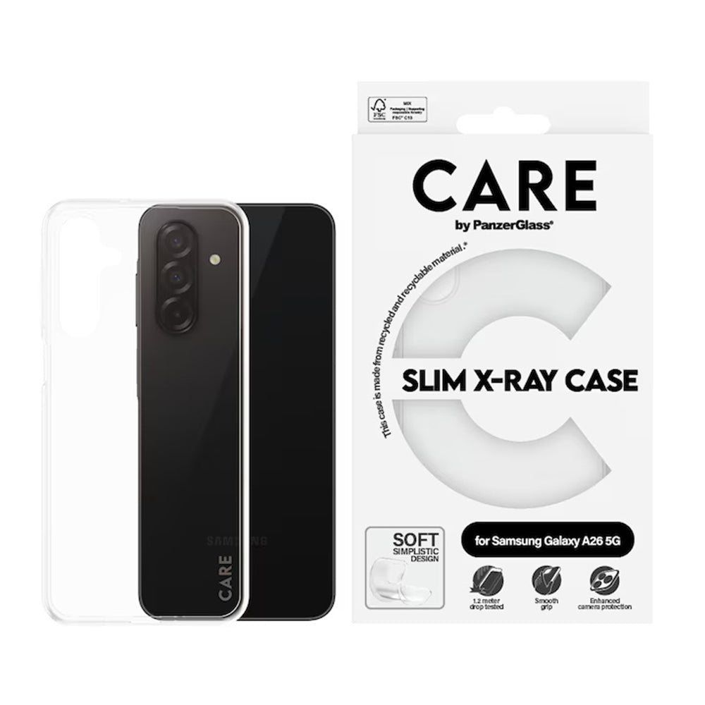 Capa para Samsung Galaxy A26 A266, PanzerGlass, Fashionable Care, Transparente