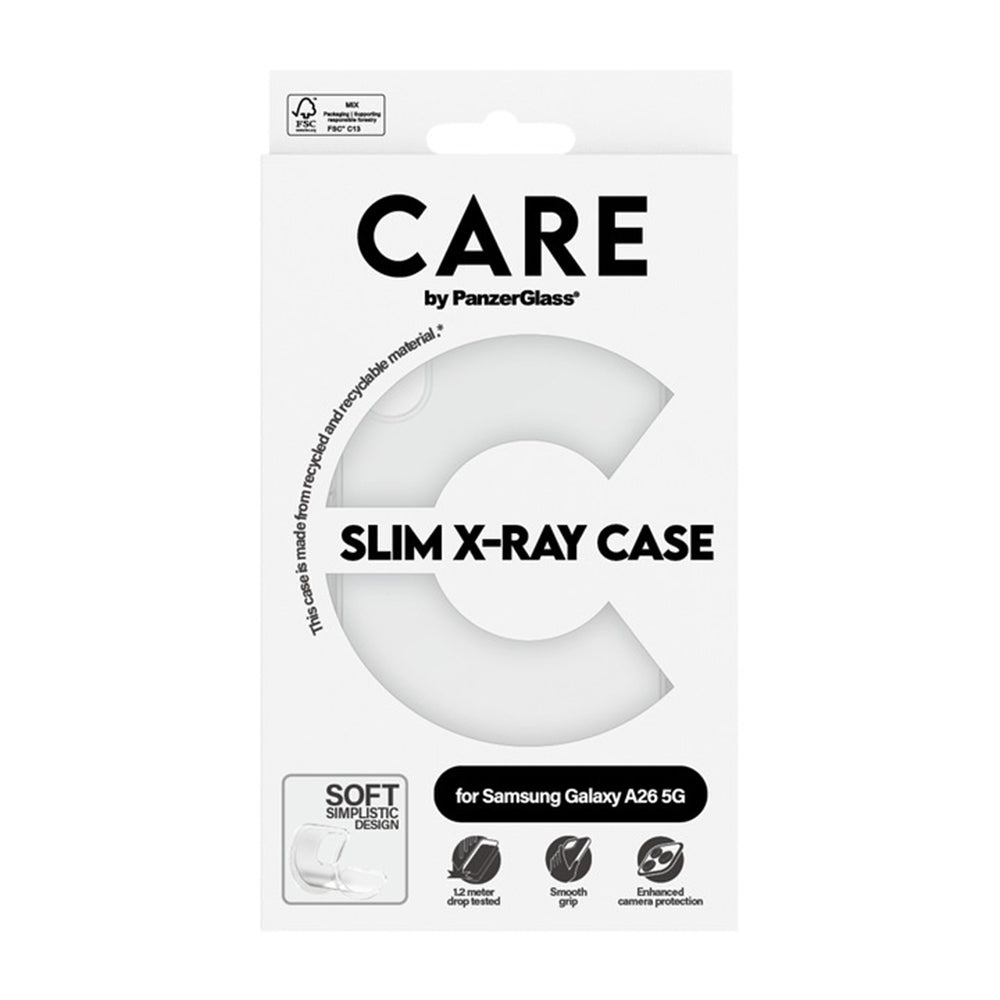 Capa para Samsung Galaxy A26 A266, PanzerGlass, Fashionable Care, Transparente