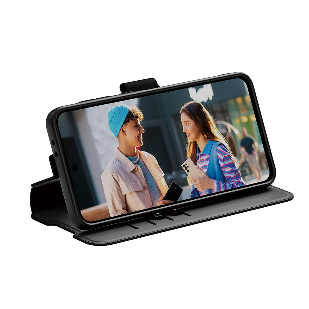 Capa para Samsung Galaxy A26 A266, PanzerGlass, com Suporte Kickstand Wallet, Preta