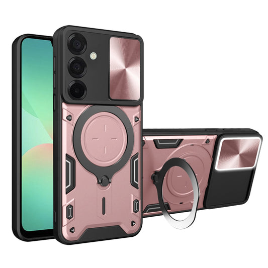 Capa para Samsung Galaxy A26 A266, Techsuit, CamGuard Pro, Rosa Dourado