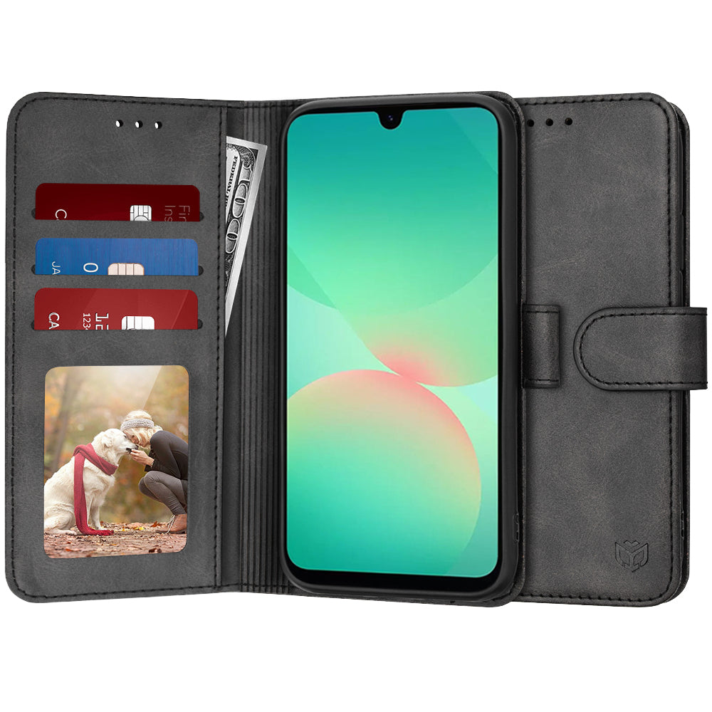 Capa para Samsung Galaxy A26 A266, Techsuit, Diary Book, Preta