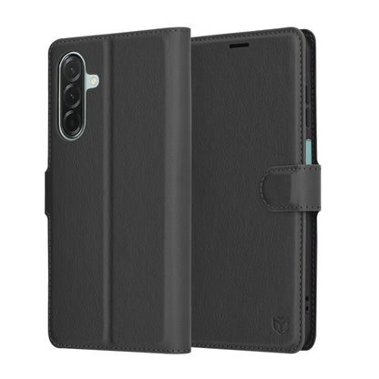 Capa para Samsung Galaxy A26 A266, Techsuit, Leather Folio, Preta