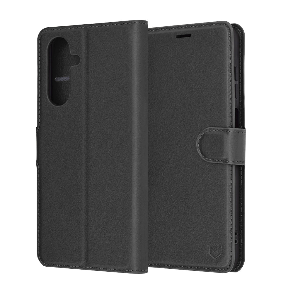Capa para Samsung Galaxy A26 A266, Techsuit, Leather Folio, Preta