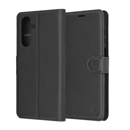 Capa para Samsung Galaxy A26 A266, Techsuit, Leather Folio, Preta