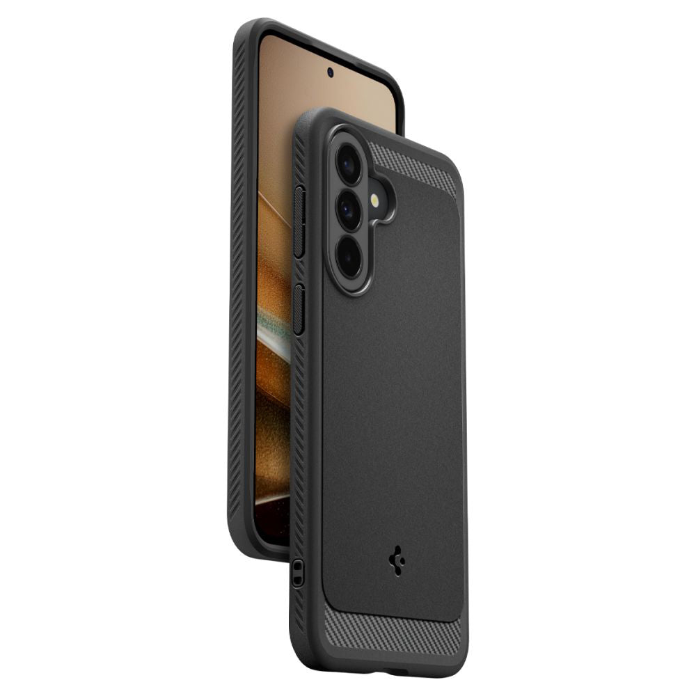 Capa para Samsung Galaxy A27 5G, Spigen, Rugged Armor, Preta ACS11312