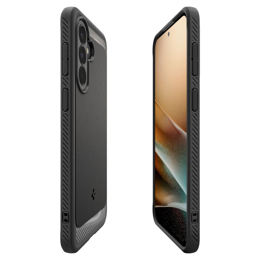 Capa para Samsung Galaxy A27 5G, Spigen, Rugged Armor, Preta ACS11312