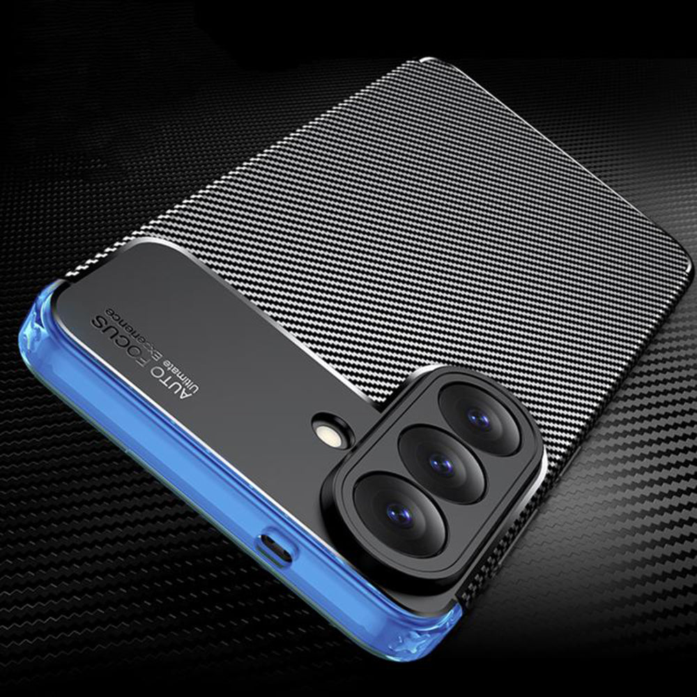 Capa para Samsung Galaxy A27 5G, Techsuit, CarbonFiber, Preta