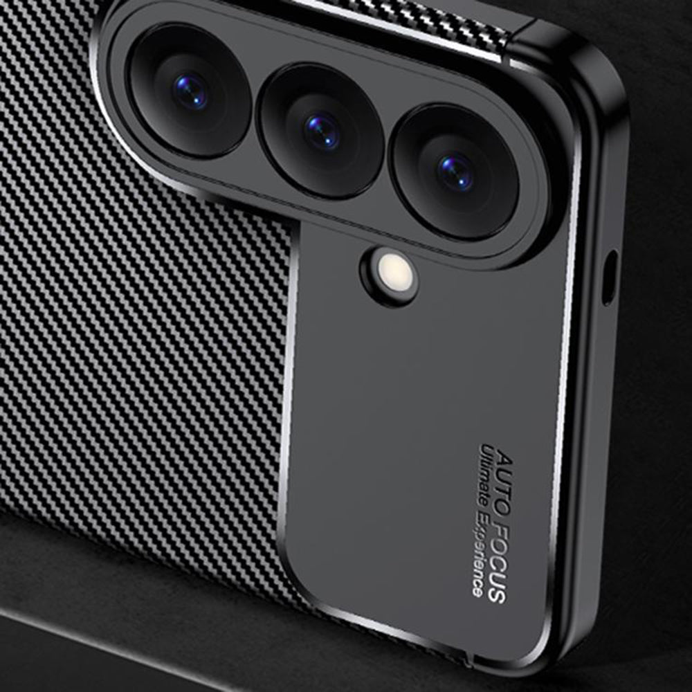Capa para Samsung Galaxy A27 5G, Techsuit, CarbonFiber, Preta