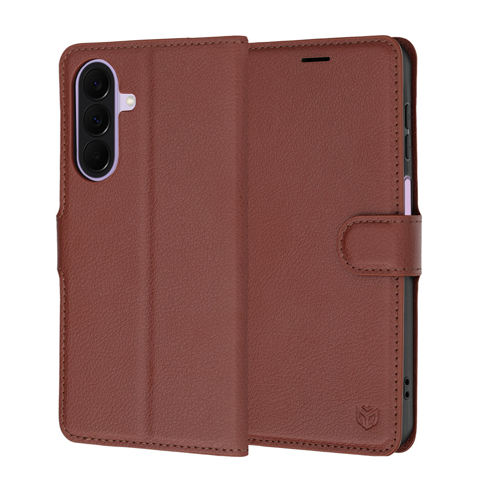 Capa para Samsung Galaxy A27 5G, Techsuit, Leather Folio, Castanha