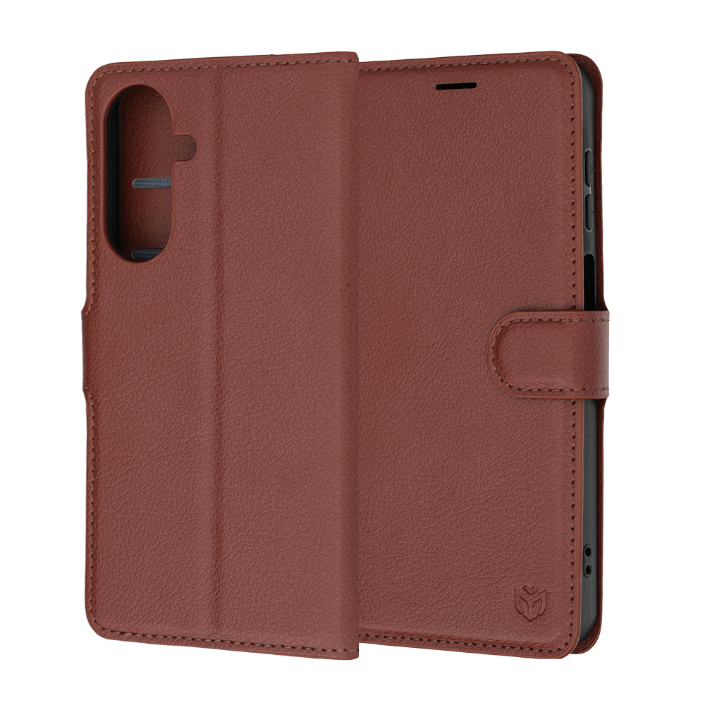 Capa para Samsung Galaxy A27 5G, Techsuit, Leather Folio, Castanha