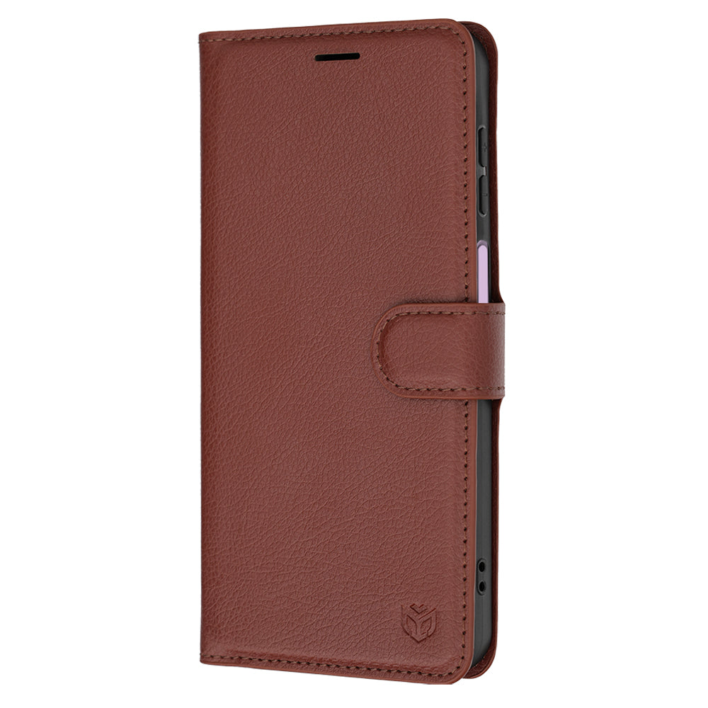 Capa para Samsung Galaxy A27 5G, Techsuit, Leather Folio, Castanha
