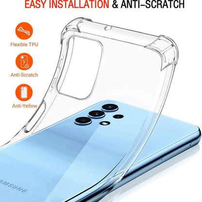 Capa para Samsung Galaxy A32 A325, Techsuit, Shockproof Clear, Transparente