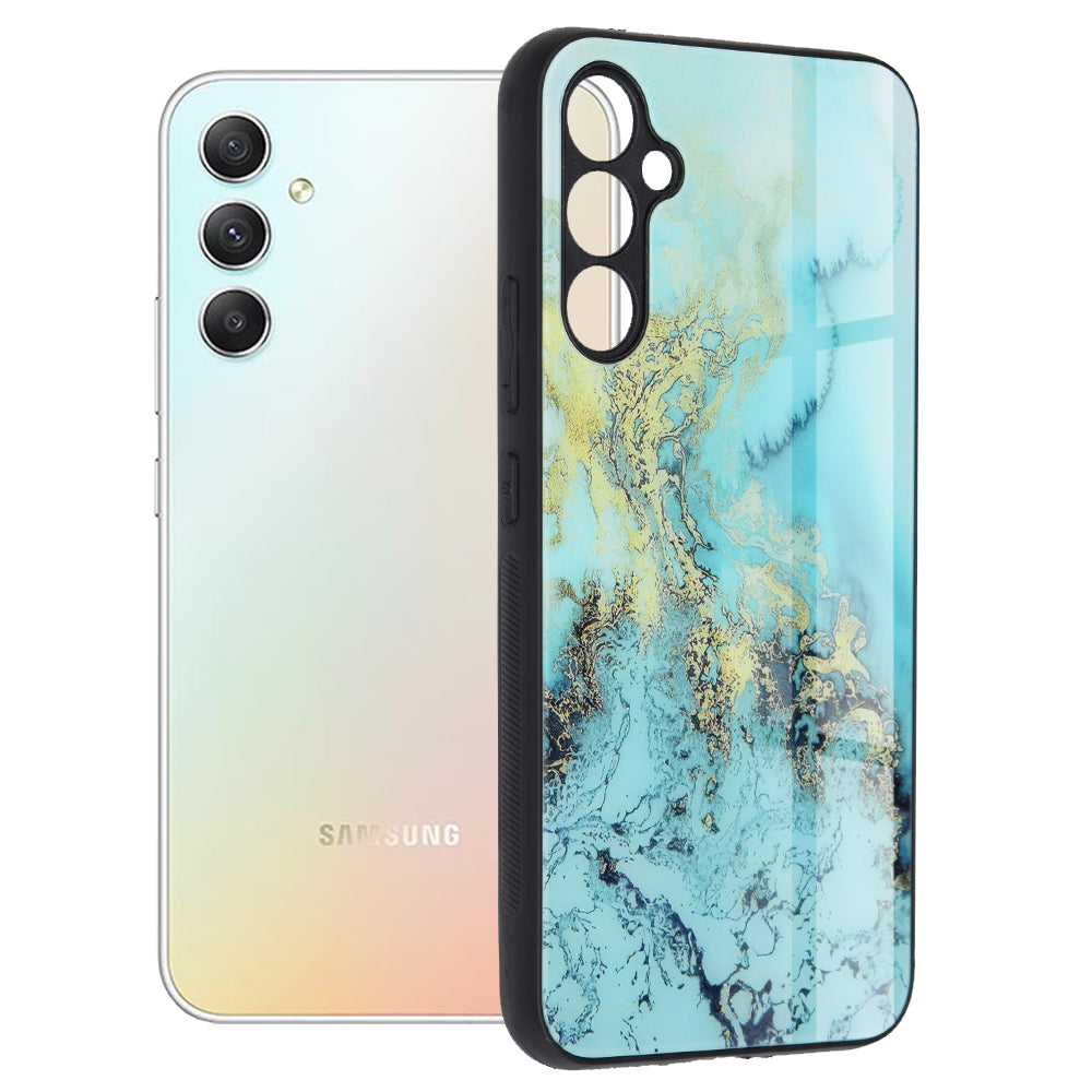 Capa para Samsung Galaxy A34 A346, Techsuit, Glaze, Azul