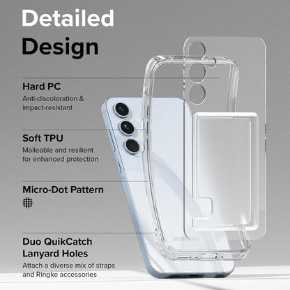 Case for Samsung Galaxy A35 5G A356, Ringke, Fusion Card, Transparent