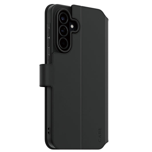 Capa para Samsung Galaxy A36 A366, PanzerGlass, com Suporte Kickstand Wallet, Preta