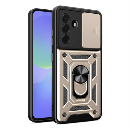 Capa para Samsung Galaxy A36 A366, Techsuit, CamShield, Dourada
