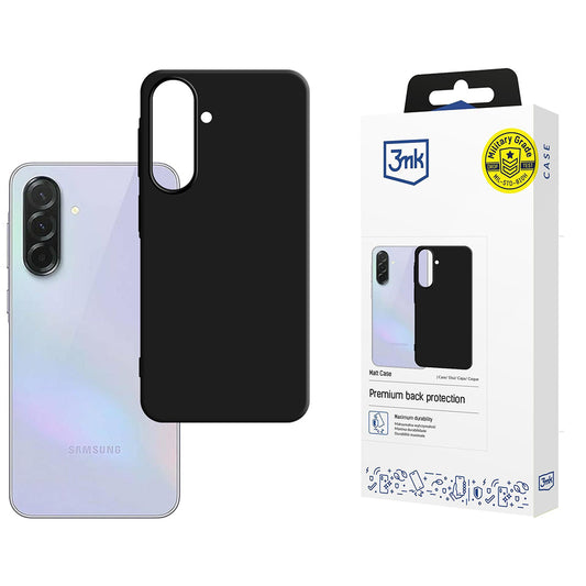 Capa para Samsung Galaxy A37 5G, 3MK, Preta Mate