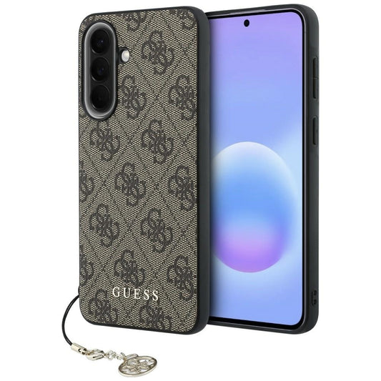 Capa para Samsung Galaxy A37 5G, Guess, 4G Classic Logo Charm, Castanha