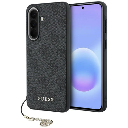Capa para Samsung Galaxy A37 5G, Guess, 4G Classic Logo Charm, Preta