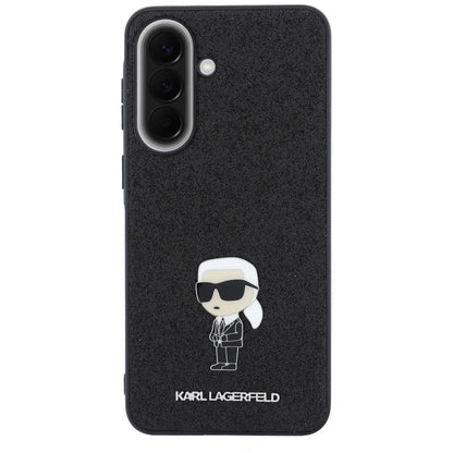 Capa para Samsung Galaxy A37 5G, Karl Lagerfeld, Glitter Fixed Ikonik Karl, Preta
