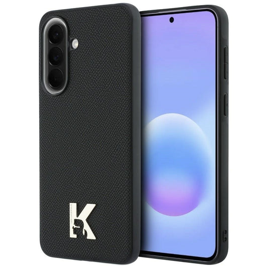 Capa para Samsung Galaxy A37 5G, Karl Lagerfeld, Logótipo Karl Head, Preta