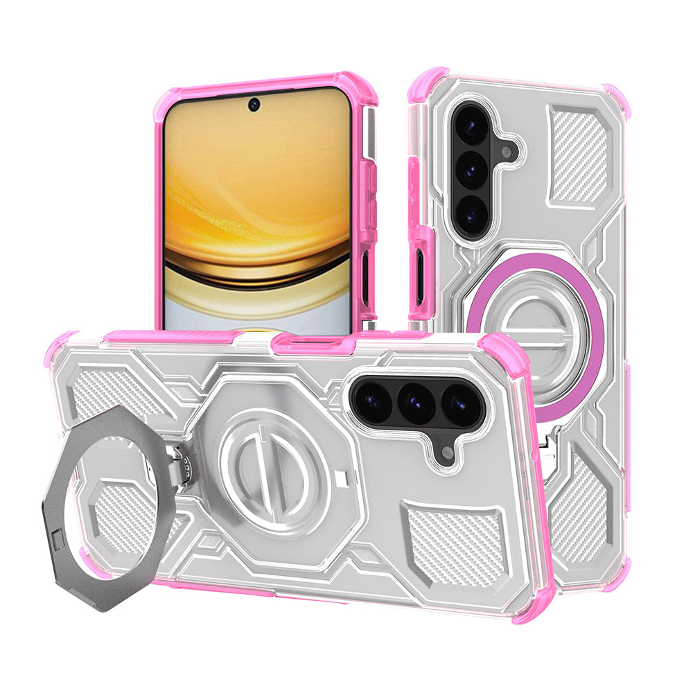 Capa para Samsung Galaxy A37 5G, Techsuit, Carbon Shield Pro, Rosa