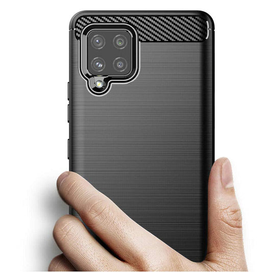 Capa para Samsung Galaxy A42 5G A426, Techsuit, Carbono, Preta