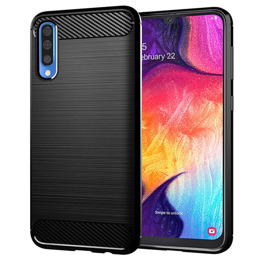 Capa para Samsung Galaxy A50s A507 / A30s A307 / A50 A505, Techsuit, Carbono, Preta