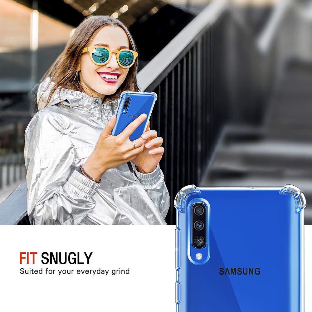 Capa para Samsung Galaxy A50s A507 / A30s A307 / A50 A505, Techsuit, Transparente à prova de choque, Transparente