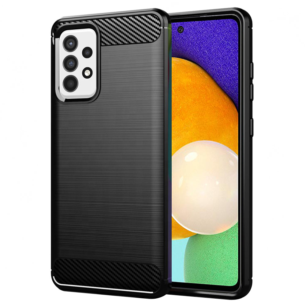 Capa para Samsung Galaxy A52s 5G A528 / A52 5G A526 / A52 A525, Techsuit, Carbono, Preta
