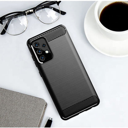 Capa para Samsung Galaxy A52s 5G A528 / A52 5G A526 / A52 A525, Techsuit, Carbono, Preta