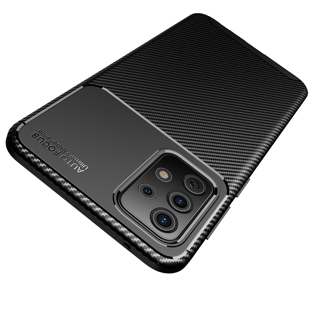 Capa para Samsung Galaxy A52s 5G A528 / A52 5G A526 / A52 A525, Techsuit, CarbonFiber, Preta
