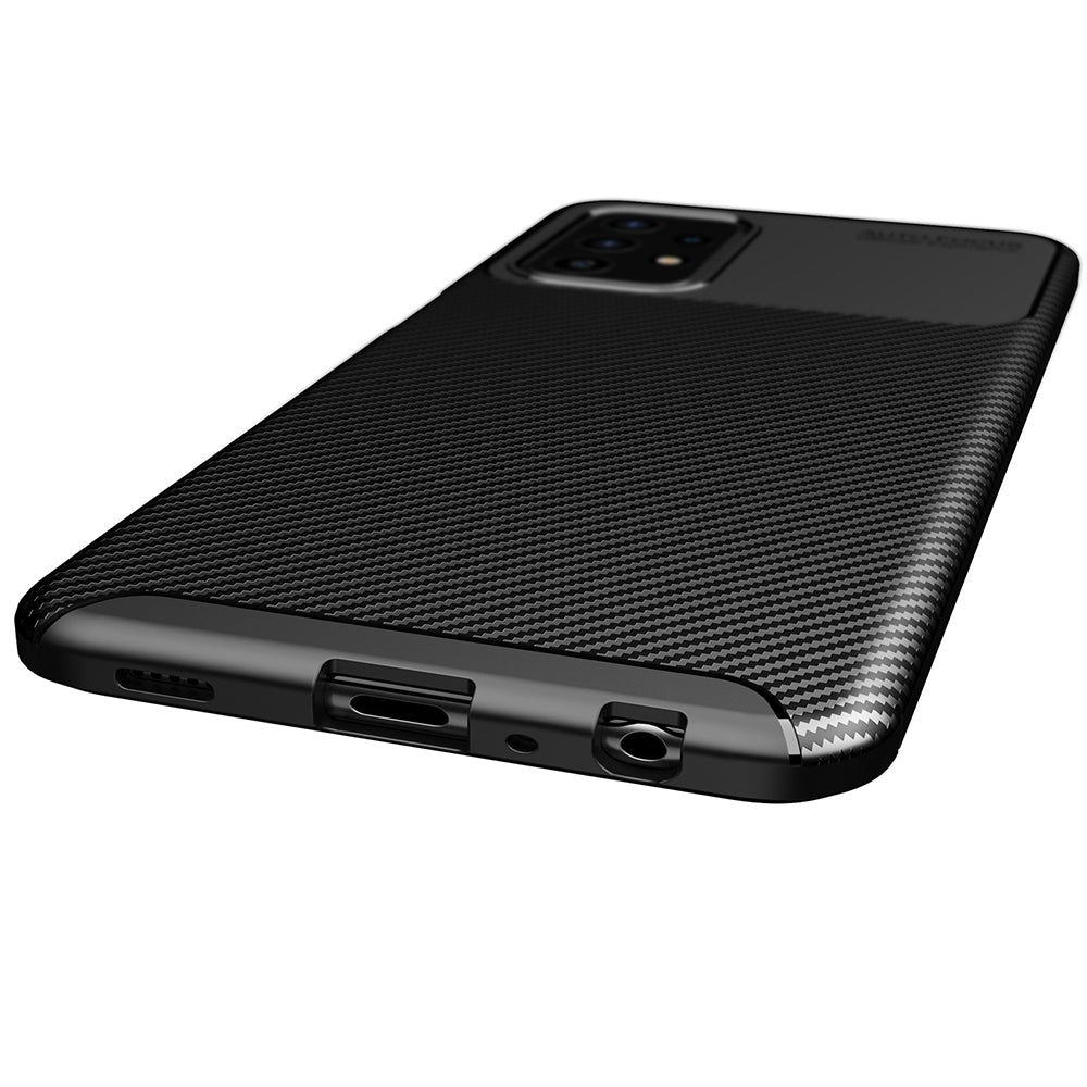 Capa para Samsung Galaxy A52s 5G A528 / A52 5G A526 / A52 A525, Techsuit, CarbonFiber, Preta