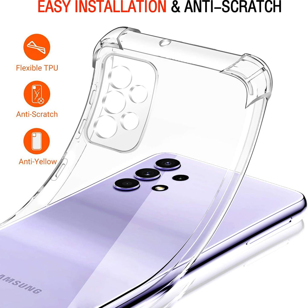 Capa para Samsung Galaxy A52s 5G A528 / A52 5G A526 / A52 A525, Techsuit, Transparente Antichoque, Transparente