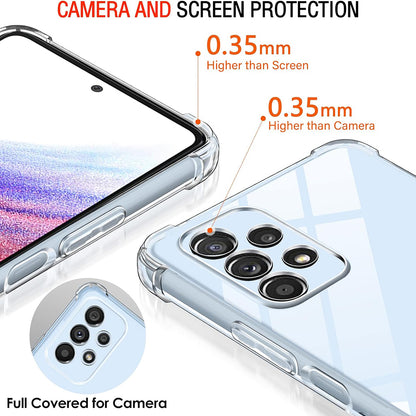 Capa para Samsung Galaxy A53 5G A536, Techsuit, Shockproof Clear, Transparente
