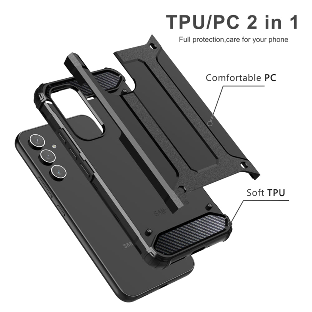 Capa para Samsung Galaxy A54 A546, Techsuit, Hybrid Armor, Preta