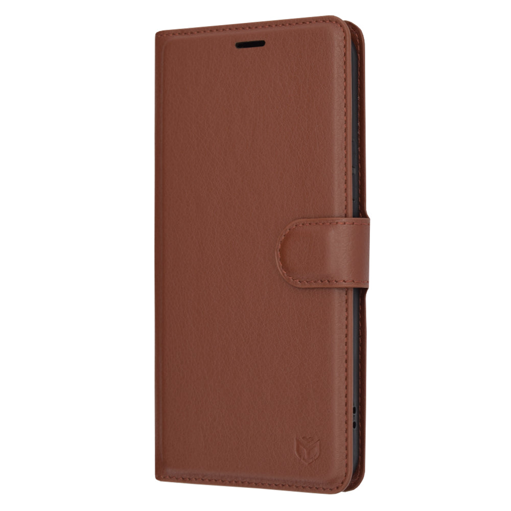 Capa para Samsung Galaxy A54 A546, Techsuit, Leather Folio, Castanha