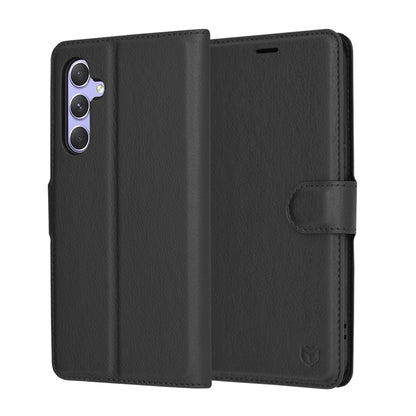 Capa para Samsung Galaxy A54 A546, Techsuit, Leather Folio, Preta
