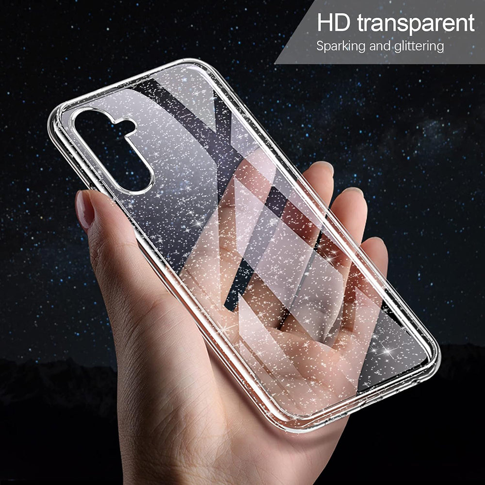 Capa para Samsung Galaxy A54 A546, Techsuit, SparkleSkin, Transparente