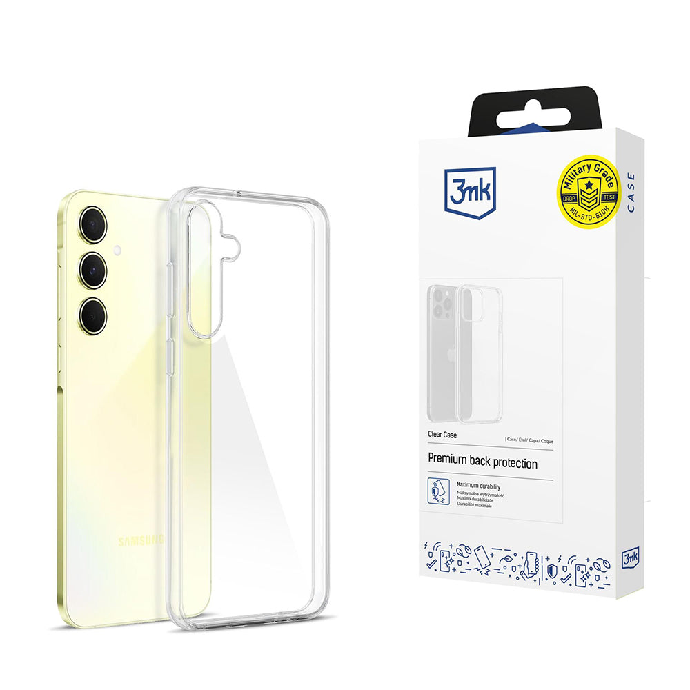 Capa para Samsung Galaxy A55 5G A556, 3MK, Clear, Transparente