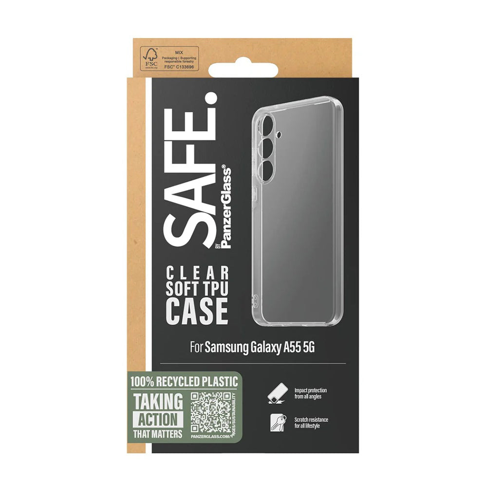 Capa para Samsung Galaxy A55 5G A556, PanzerGlass, Safe., Transparente