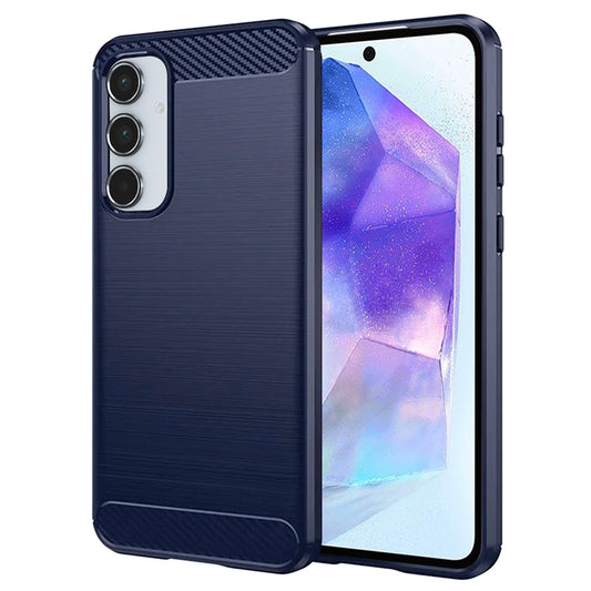 Capa para Samsung Galaxy A55 5G A556, Techsuit, Carbono, Azul