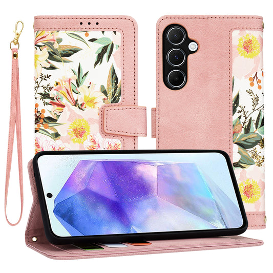 Capa para Samsung Galaxy A55 5G A556, Techsuit, FlipCraft, Rosa
