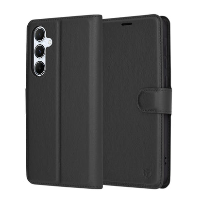 Capa para Samsung Galaxy A55 5G A556, Techsuit, Leather Folio, Preta