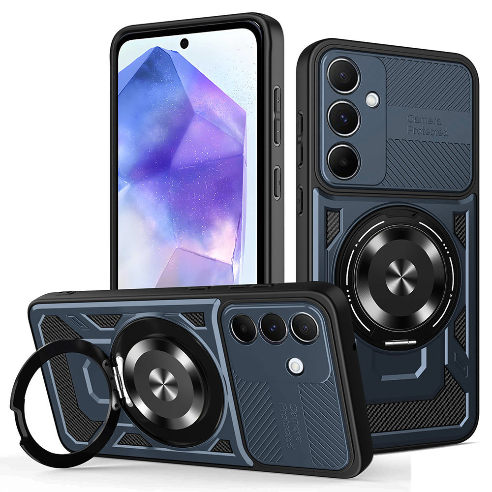 Capa para Samsung Galaxy A55 5G A556, Techsuit, RuggedCam, Azul