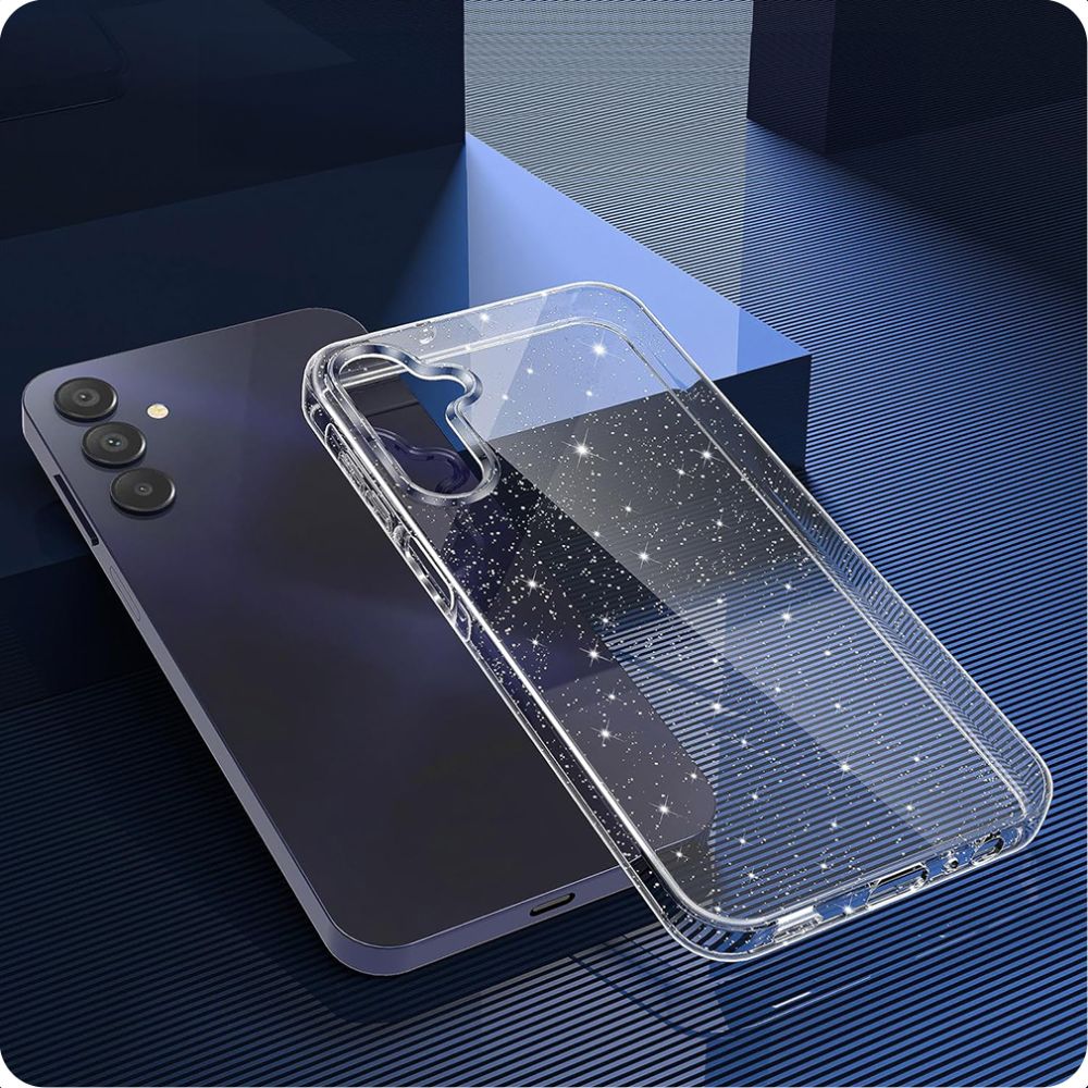Capa para Samsung Galaxy A55 5G A556, Techsuit, SparkleSkin, Transparente