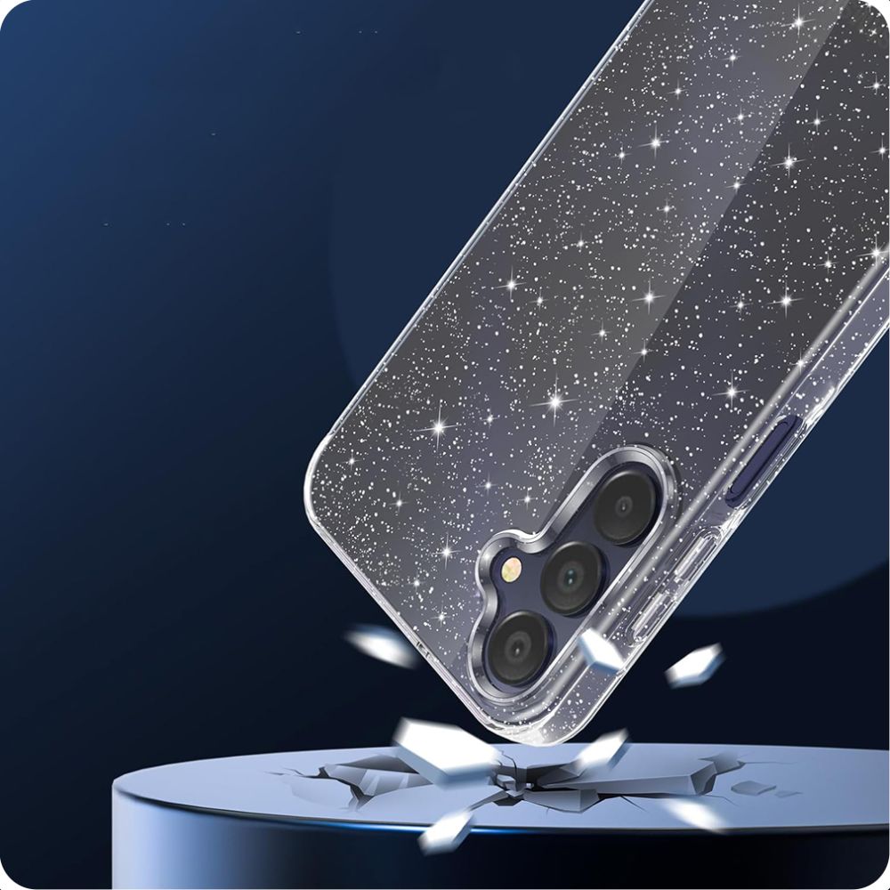 Capa para Samsung Galaxy A55 5G A556, Techsuit, SparkleSkin, Transparente